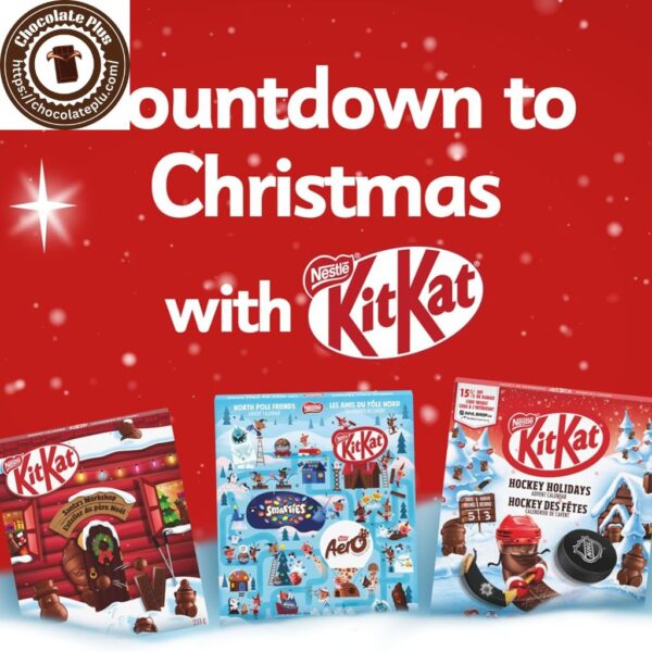 KIT KAT Santa's Workshop Advent Calendar Perfect Christmas Chocolate Gift, 233 g