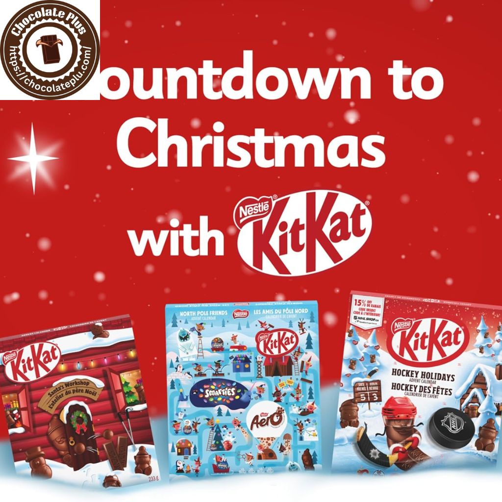 KIT KAT Santa’s Workshop Advent Calendar Perfect Christmas Chocolate Gift, 233 g